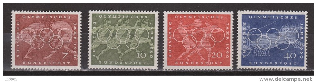 Duitsland, Deutschland, Germany, Allemagne, Alemania Michel 332-335 MNH ; 1960 Nr.205-208 - Unused Stamps