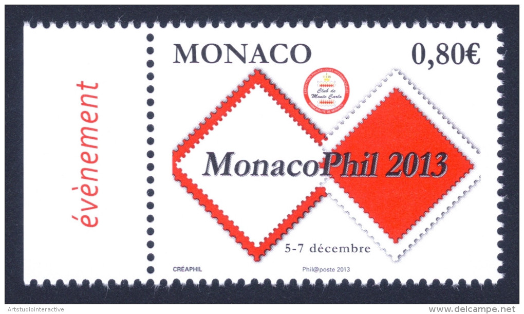 2013 MONACO "MONACOPHIL 2013" SINGOLO MNH - Unused Stamps