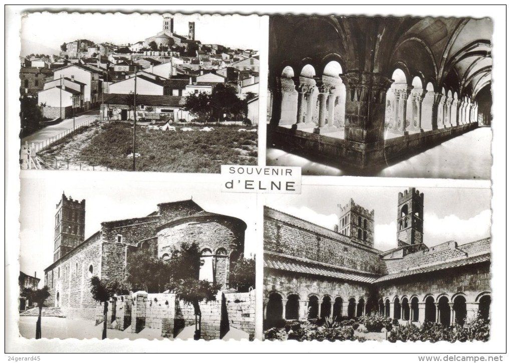 CPSM ELNE (Pyrénées Orientales) - Souvenir D'.....4 Vues - Elne