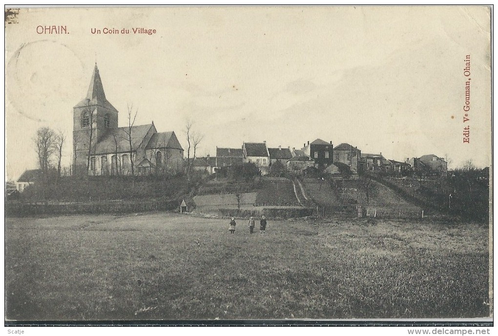Ohain.    Un Coin De Village;  1910  Naar Gheel - Lasne