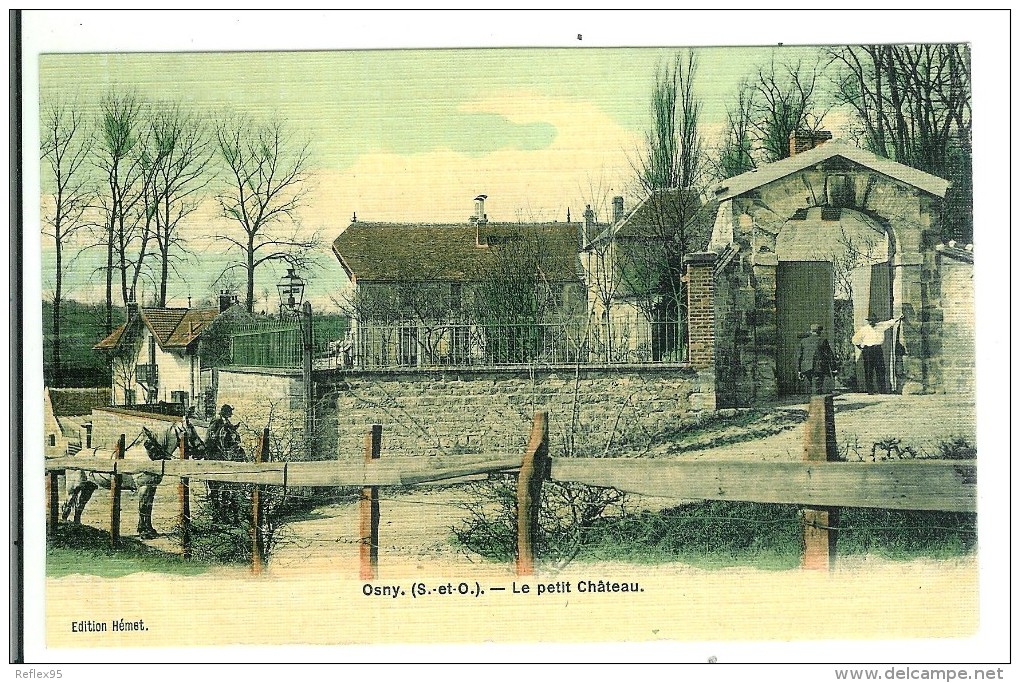 OSNY - Le Petit Château ( Carte Toilée ) - Osny