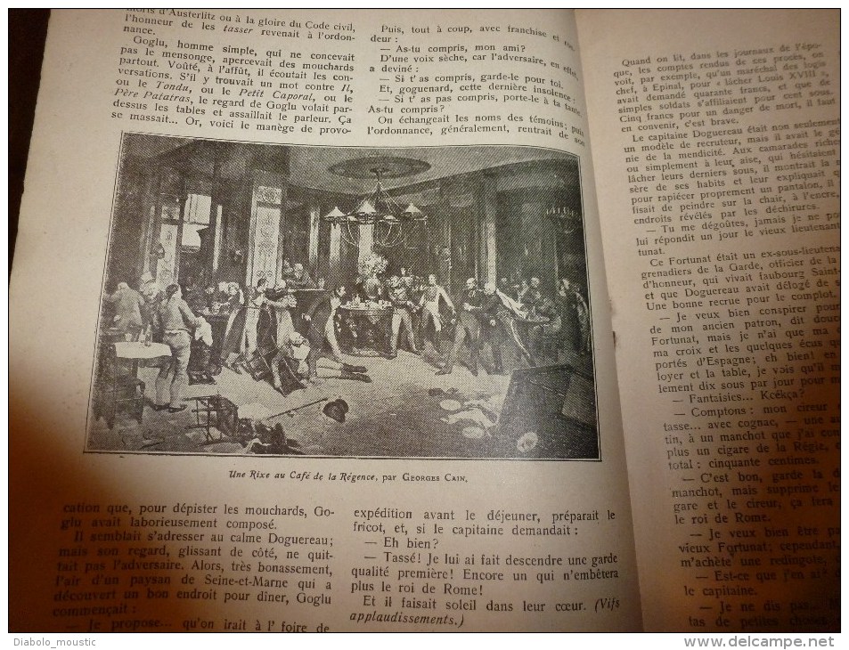 1910 JDUDA Portrait au XVIIIe ;CHOPIN;Littérature grecque;Les demi-solde sous l´EMPIRE (Café Lamblin,Café de la Regence)