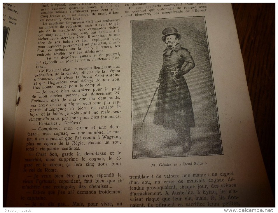 1910 JDUDA Portrait au XVIIIe ;CHOPIN;Littérature grecque;Les demi-solde sous l´EMPIRE (Café Lamblin,Café de la Regence)