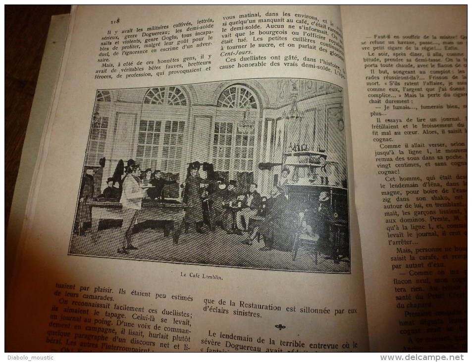 1910 JDUDA Portrait au XVIIIe ;CHOPIN;Littérature grecque;Les demi-solde sous l´EMPIRE (Café Lamblin,Café de la Regence)