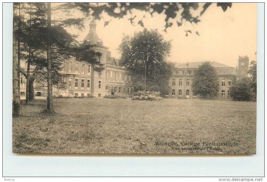 MARNEFFE -Collège Eclésiastique.vue Générale De L'école. - Burdinne