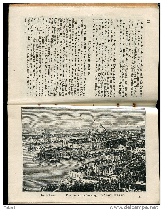 ITLAY VENEZIA 1905 VINTAGE TOURIST BOOKLET GUIDE  IN GERMAN - Italië