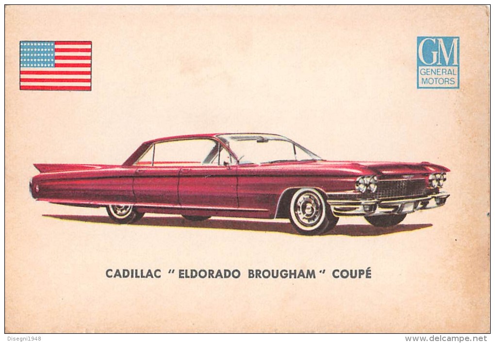 02769 "CADILLAC ELDORADO BROUGHAM COUPE´"  CAR.  ORIGINAL TRADING CARD. " AUTO INTERNATIONAL PARADE, SIDAM - TORINO"1961 - Auto & Verkehr