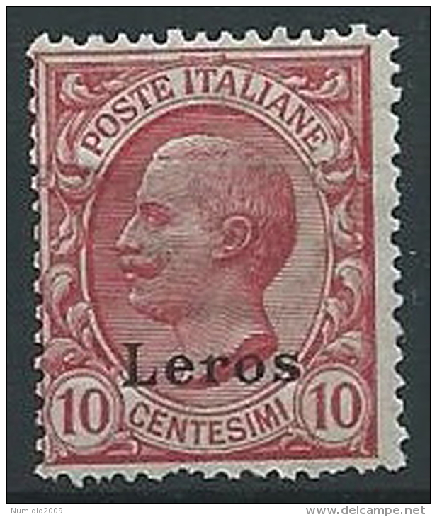 1912 EGEO LERO EFFIGIE 10 CENT MNH ** - G019 - Egée (Lero)