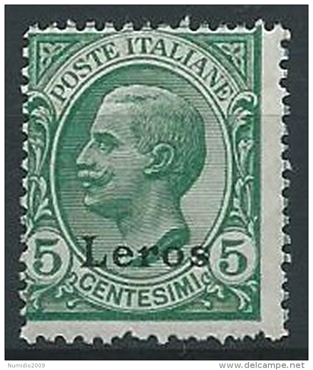 1912 EGEO LERO EFFIGIE 5 CENT MNH ** - G019 - Egée (Lero)