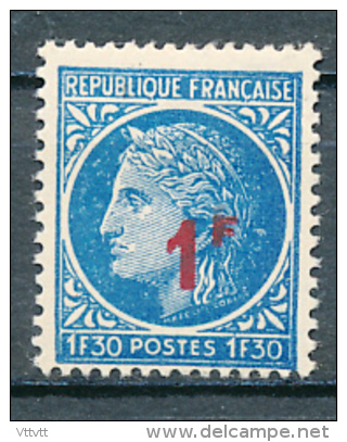 FRANCE, 1947, N° 791** (Yvert Et Tellier) Trace De Charniere, Type Cérès De Mazelin (2 Scans) - 1945-47 Cérès De Mazelin