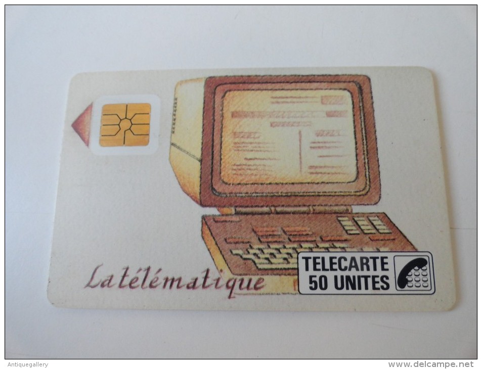 RARE : LA TELEMATIQUE 50U USED CARD - Phonecards: Internal Use