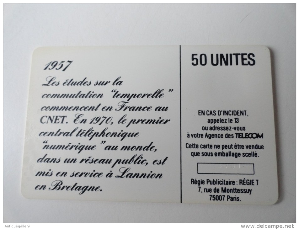 RARE :   L' ELECTRONIQUE 50U USED CARD - Ad Uso Interno