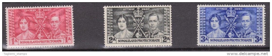 Somaliland, 1937, SG 90 - 92, Mint Hinged - Somaliland (Protectoraat ...-1959)