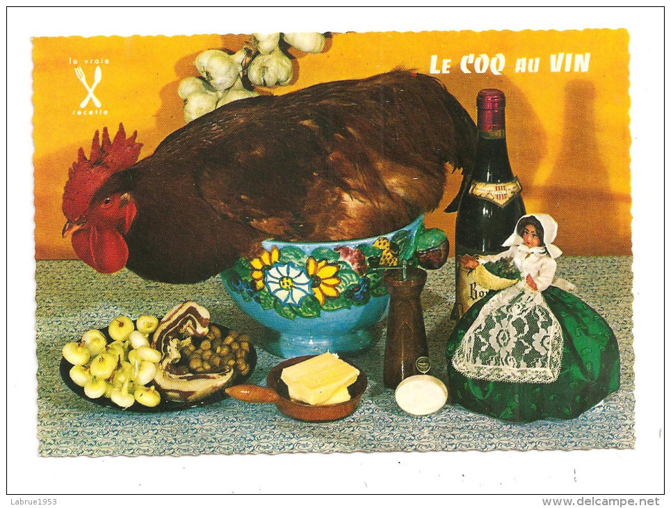 Le Coq Au Vin à La Mode Auvergnate-(vin,poupée) --(A.4403) - Recipes (cooking)