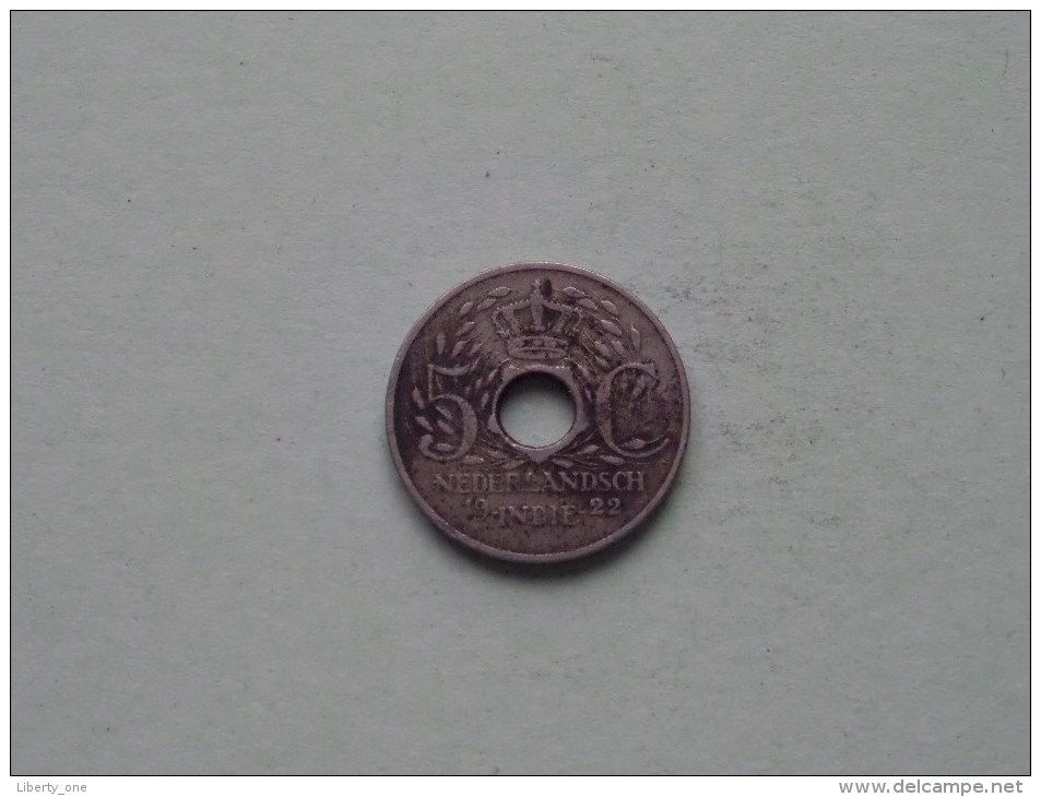 1922 - 5 Cent - KM 313 ( Uncleaned - For Grade, Please See Photo ) ! - Indes Néerlandaises