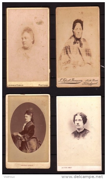 4 Anciennes Photos De Femmes (2). - Personnes Anonymes