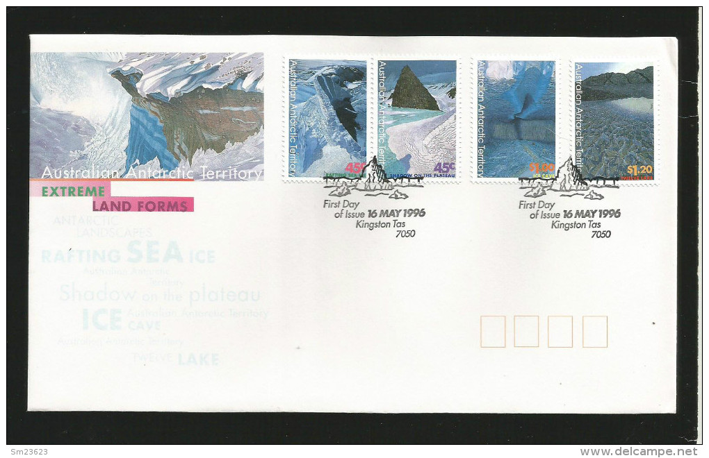 AAT  1996  Mi.Nr. 106 / 109 , Research Expeditions Kingston Tas  - FDC 16. May.1996 - FDC