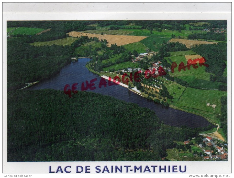 87 - ST SAINT MATHIEU -  VUE AERIENNE DU LAC - Saint Mathieu