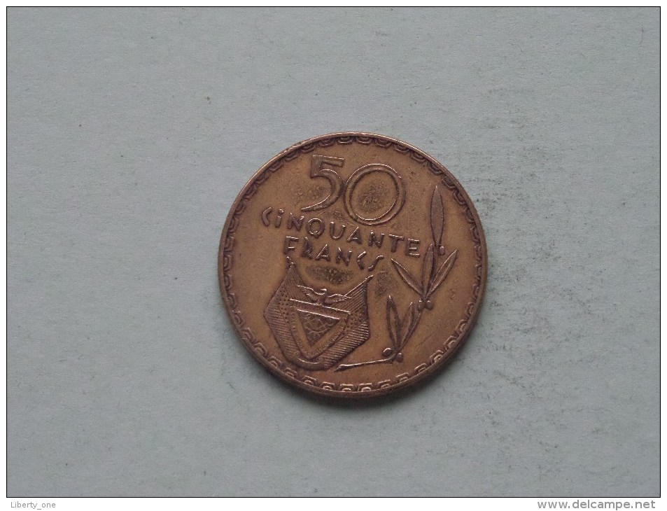 1977 - 50 Francs / KM 16 ( Uncleaned - For Grade, Please See Photo ) ! - Rwanda