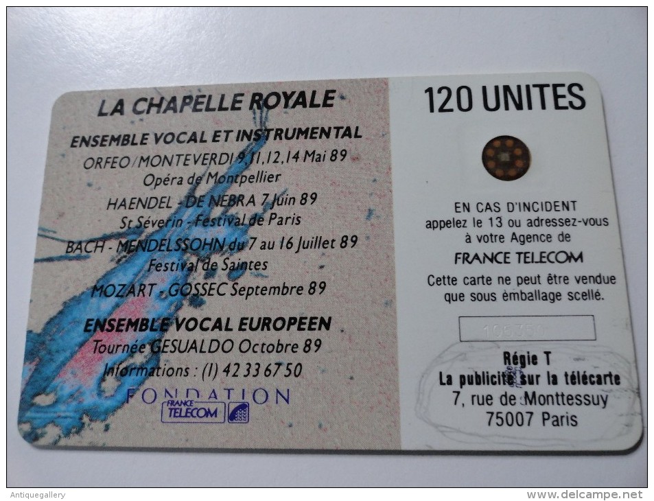 RARE : L'IMPRESSION SOUS REGIE T DE CHAPELLE ROYALE 3 120U SC4 - Variétés