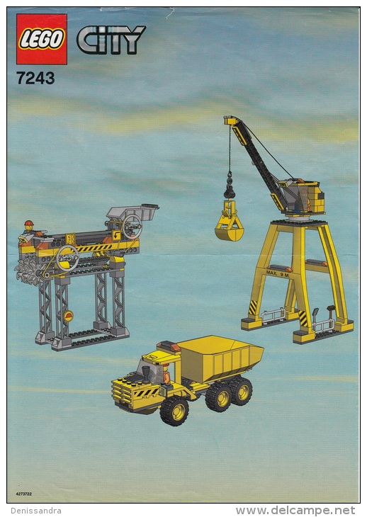 Lego 7243 Site De Construction Avec Plan 100 % Complet Voir Scan - Lego System