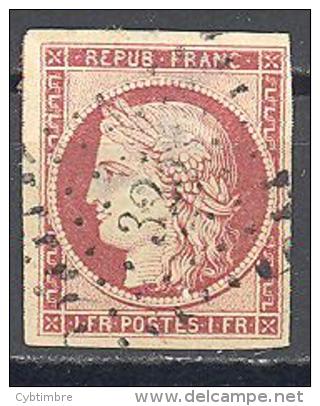 France: Yvert N° 6B°; Cote 1000.00€; Belles Marges; Clair; Voir Scan - 1849-1850 Ceres