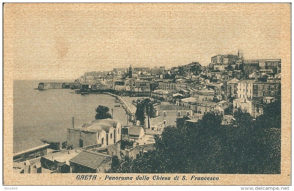 GAETA (LT) - PANORAMA DALLA CHIESA DI S. FRANCESCO - F/P - V - Latina