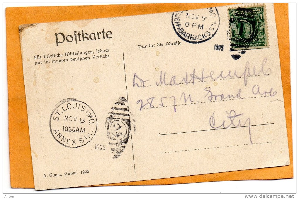 Gotha Verbrennugsofen Im Krematorium 1905 Postcard - Gotha
