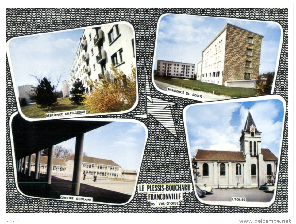 (950 DEL) France - Le Plessis-Bouichard 4 Views ( 2cards) - Le Plessis Bouchard