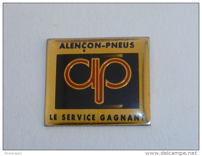 Pin's ALENCON PNEUS, LE SERVICE GAGNANT - Andere & Zonder Classificatie