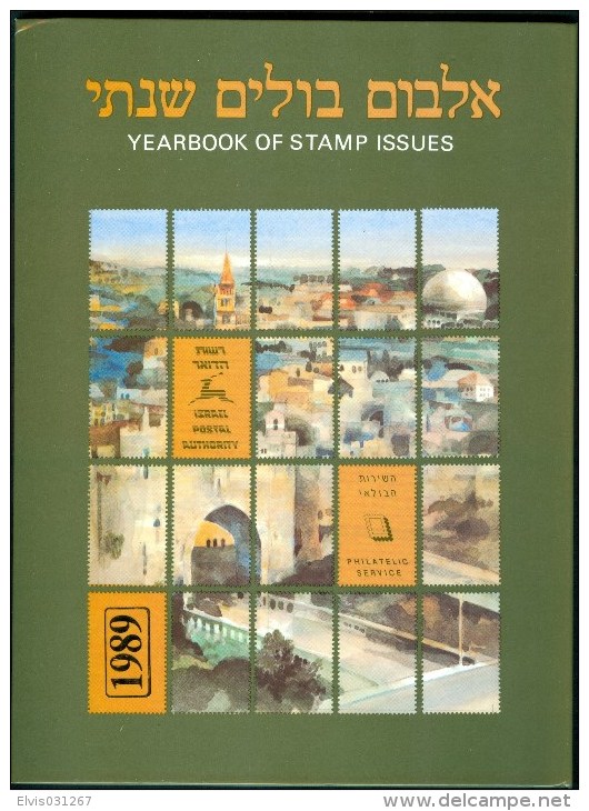 Israel Yearbook - 1989, All Stamps & Blocks Included - MNH - *** - Full Tab - Collections, Lots & Séries