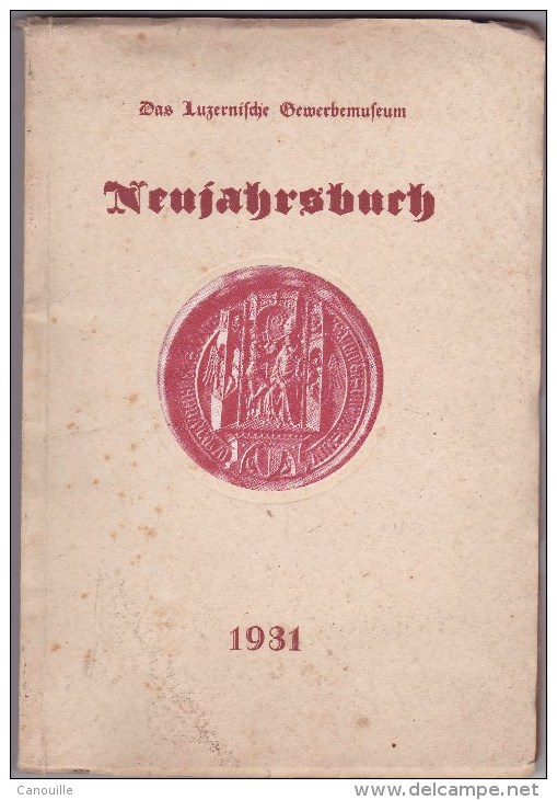 Luzern - Neujahrbuch - 1931 - Autres & Non Classés