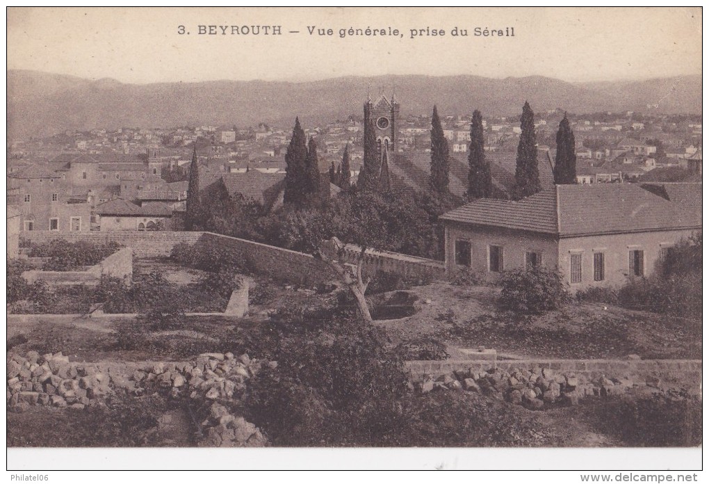 LIBAN  BEYROUTH  TRESOR ET POSTES 600 - Storia Postale