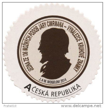 Czech Rep. / Stamps (2014) 0829: Jara Cimrman, Czech Fictional Character Of A National Giant (fictional Personality!) - Neufs