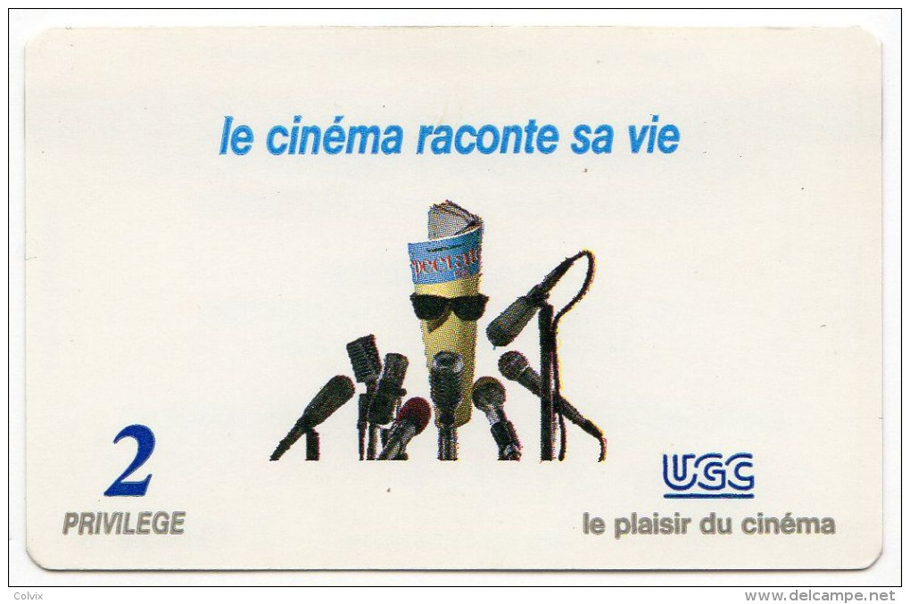 FRANCE CARTE UGC 2 PLACES Numérotée Oct 1995 - Kinokarten