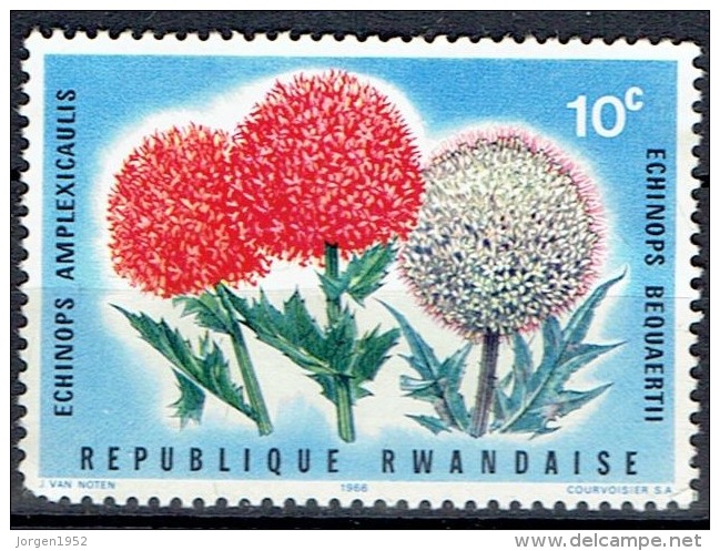 RWANDA # STAMPS FROM YEAR 1966  STANLEY GIBBONS  148 - Gebraucht
