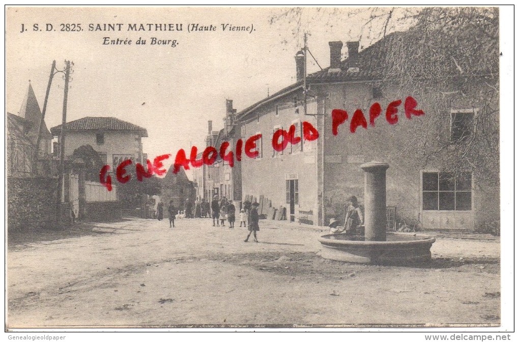 87 - ST MATHIEU - SAINT MATHIEU -  ENTREE DU BOURG - Saint Mathieu