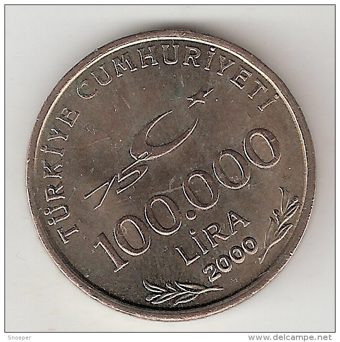 Turkye  100000 Lira   2000  Km 1078   Xf+ - Turchia