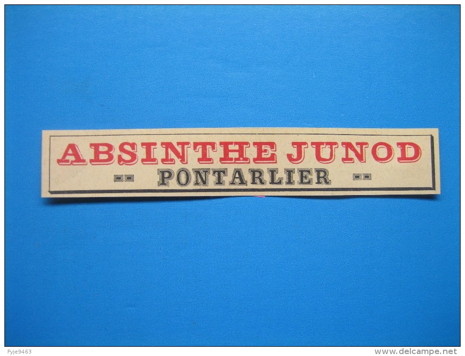 Absinthe JUNOD à Pontarlier (1913) - Ohne Zuordnung