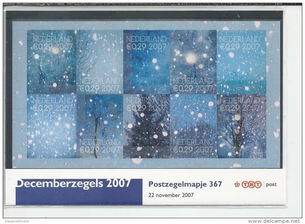 Pz.- Nederland Postfris PTT Mapje Nummer 367 - 22-11-2007 - Decemberzegels. 2 Scans - Ungebraucht