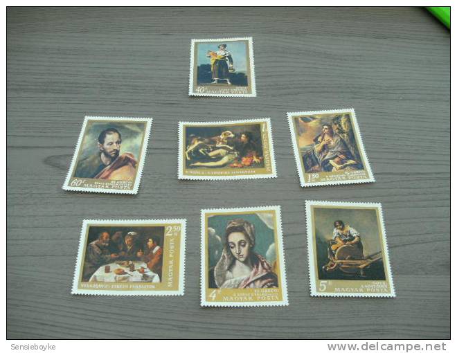 M617- Set  MNH Hungary -1968- SC.1900-1906-  Paintings - Altri & Non Classificati