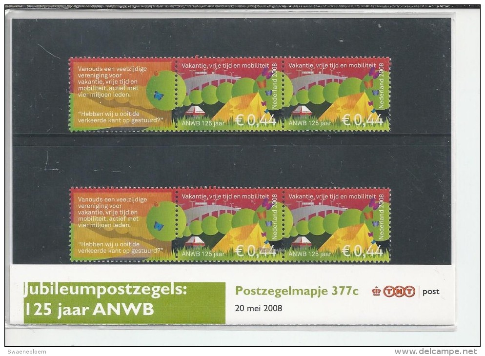 Pz.- Nederland Postfris PTT Mapje Nummer 377 A-b-c-d-e - 20-05-2008 - Jubileumpostzegels: AEX, Bruna, ANWB, ECB, KNAW. - Neufs