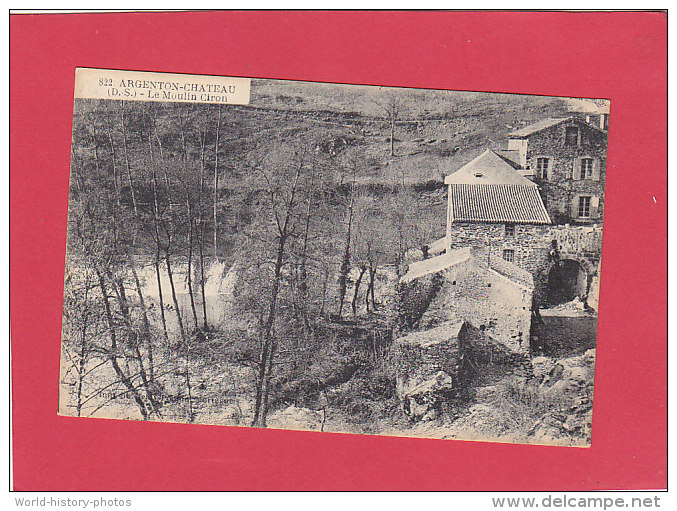 CPA -  ARGENTON CHATEAU - 822. Le Moulin Ciron - Argenton Chateau