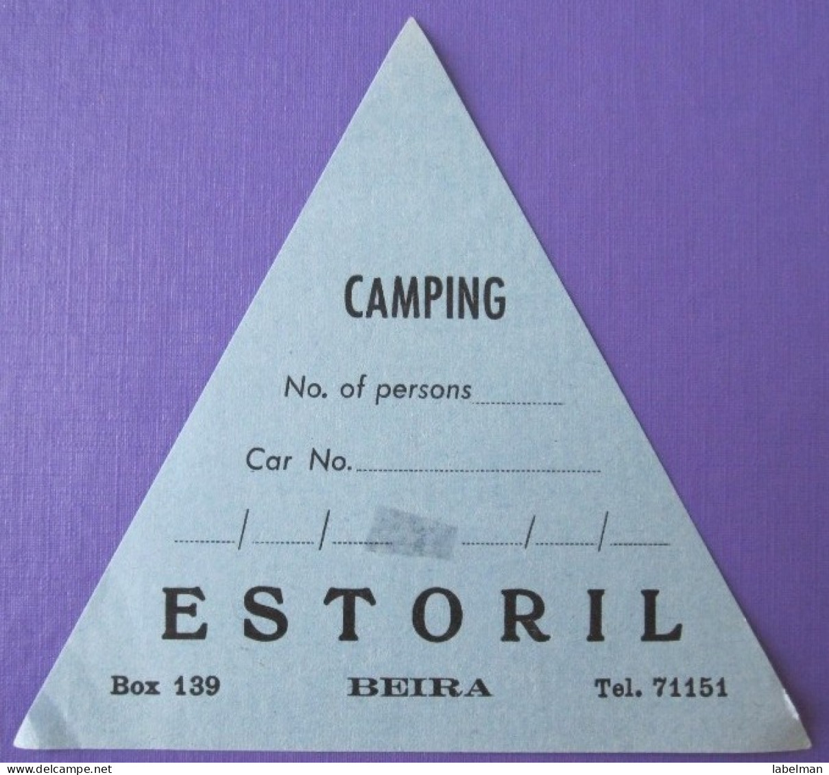 HOTEL PENSAO RESIDENCIA STALAGEM POUSADA ESTORIL BEIRA STICKER LUGGAGE LABEL ETIQUETTE AUFKLEBER PORTUGAL - Hotel Labels