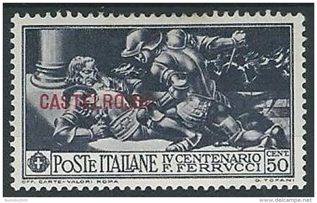1930 EGEO CASTELROSSO FERRUCCI 50 CENT MH * - G028 - Castelrosso