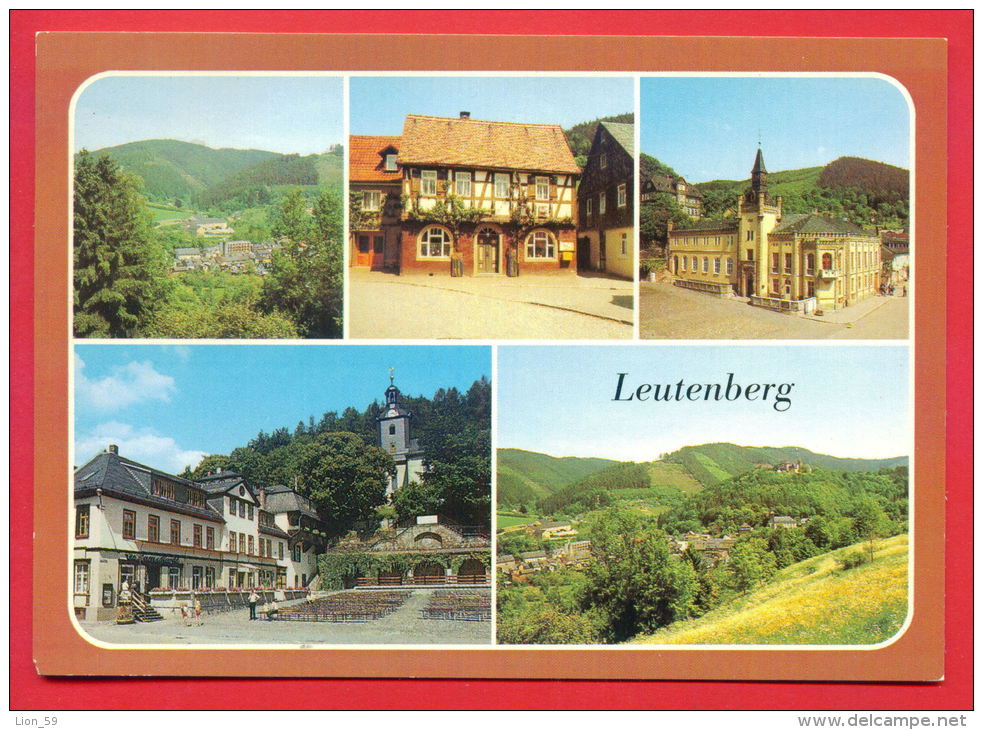 158744 / Leutenberg ( KR. SAALFELD ) TEILANSICHT , RATHAUS , MARKT , FRIEDENSBURG , ALTESTES HAUS - Germany Deutschland - Leutenberg