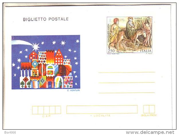 GOOD ITALY Postal Cover 1982 - Christmas - Interi Postali