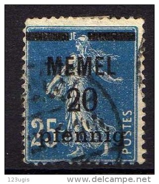 Memel 1920 Mi 20, Gestempelt [261214XI] - Memelgebiet 1923