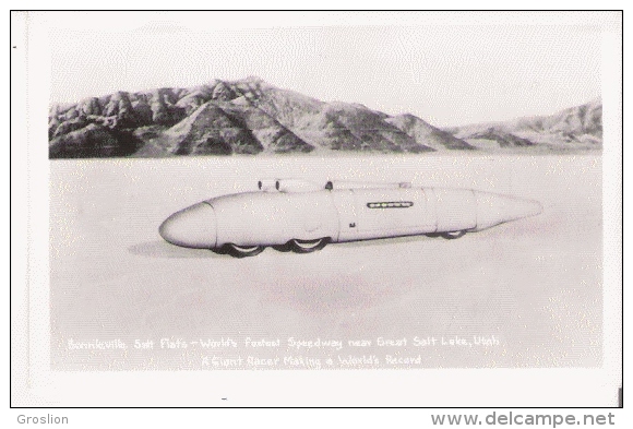 BONNIEVILLE SALT FLATS WORLD'S FASTEST SPEEDWAY NEAR GREAT SALT LAKE UTAH - Salt Lake City