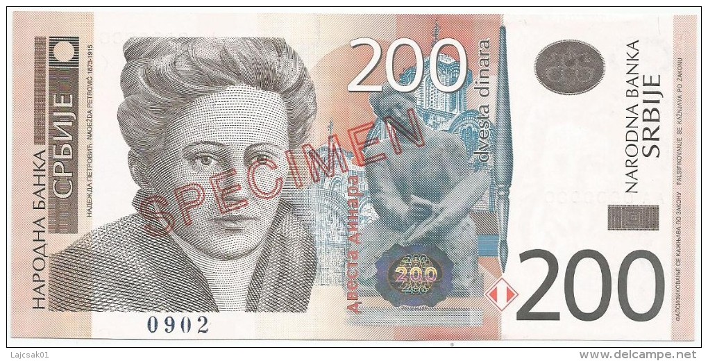 Serbia 200 Dinara 2005. UNC SPECIMEN - Serbien